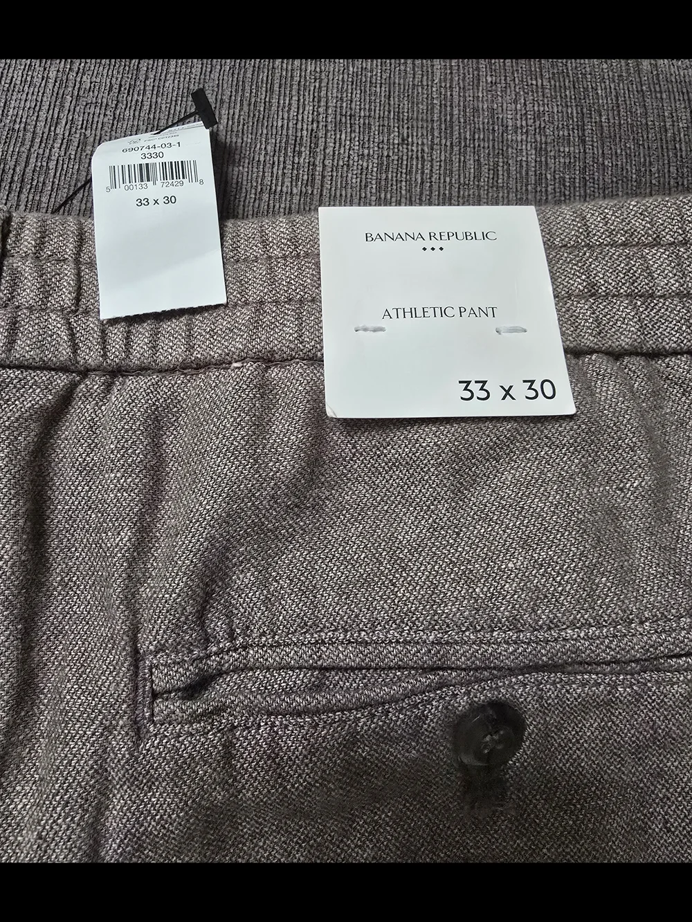 Banana Republic Men's Athletic Chinos - Taupe